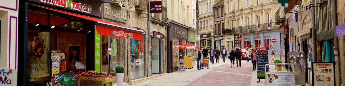 Alencon featuring street scenes