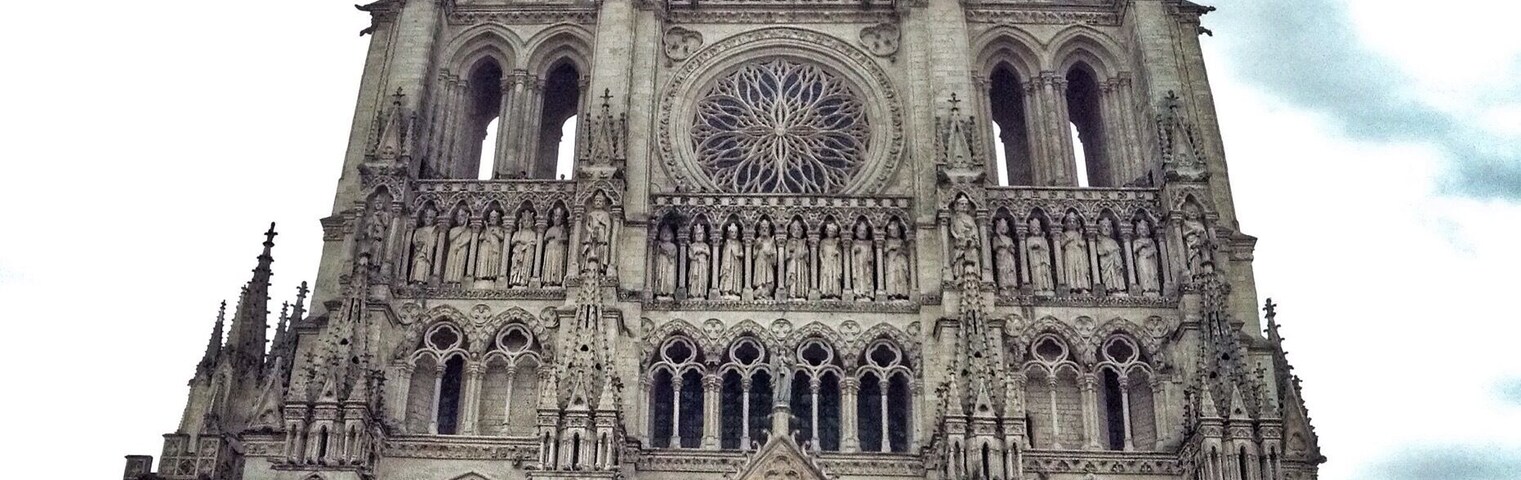 I'm going to get a sore neck in France. These cathedrals draw the eye up, and up, and up. This one in particular.