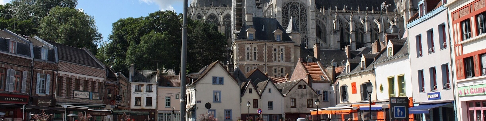 View from " Quartier Saint Leu " view of the cathedrale.
UNESCO listed heritage.
