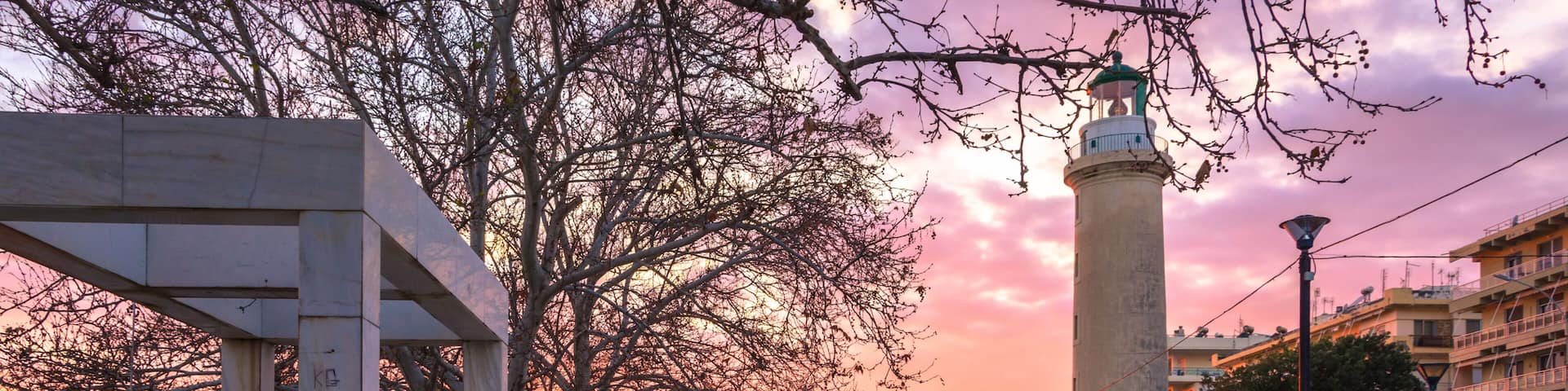The lighthouse of Alexandroupolis symbol of the town, Greece.