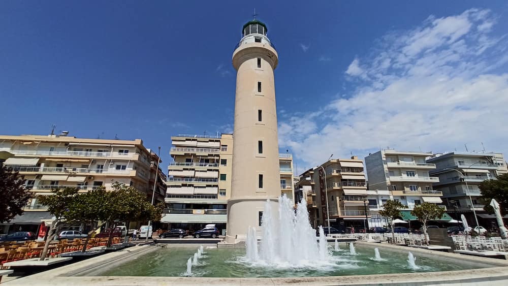 Lighthouse in the port of Alexandroupolis, Evros Thraki Greece