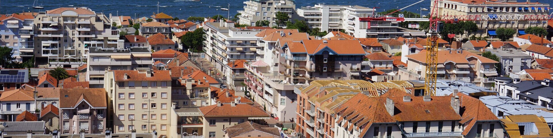 Blue sky meets sea at Arcachon, France