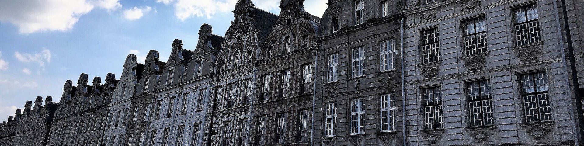Arras, the cultural, beautiful, cobbled medieval town in north France with its spectacular Flemish Baroque façades of the brick buildings