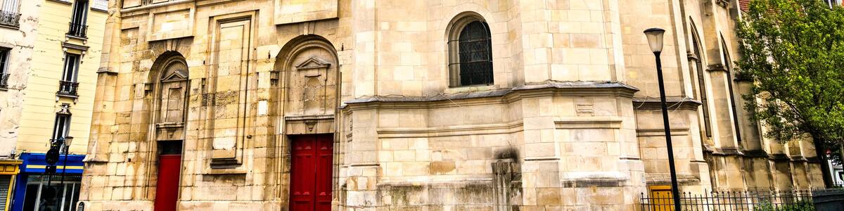 Notre Dame des Vertus Church in Aubervilliers near Paris in France