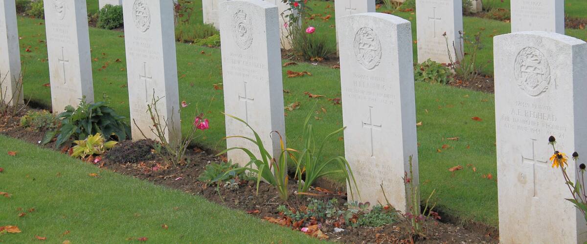 Bayeux War Cemetery, in Normandy, France.