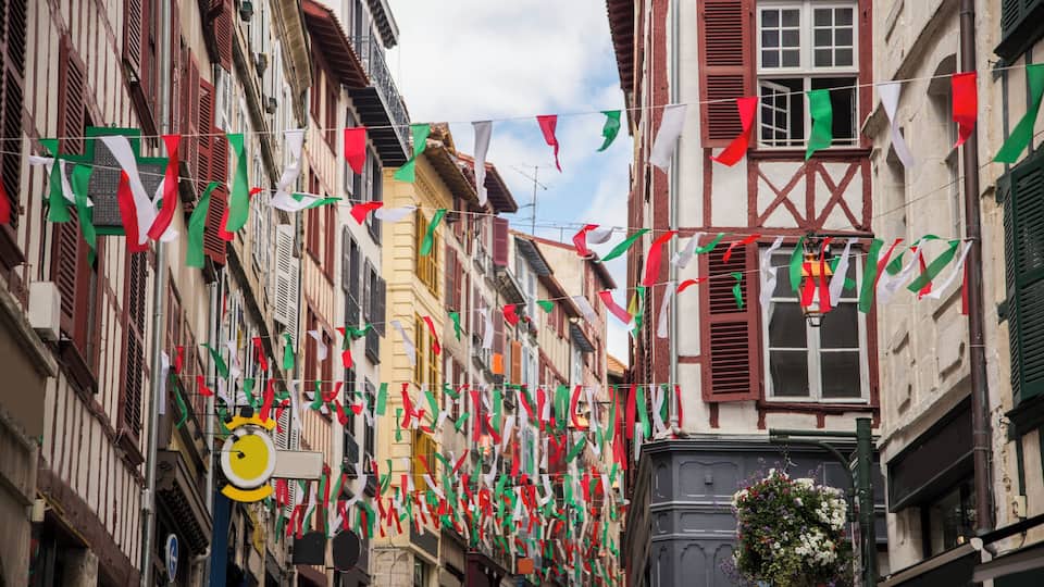 Bayonne, France, during summer.