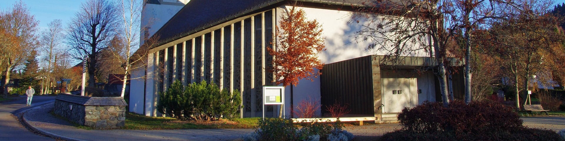Blick auf die Pfarrkirche Maria in der Zarten in Hinterzarten