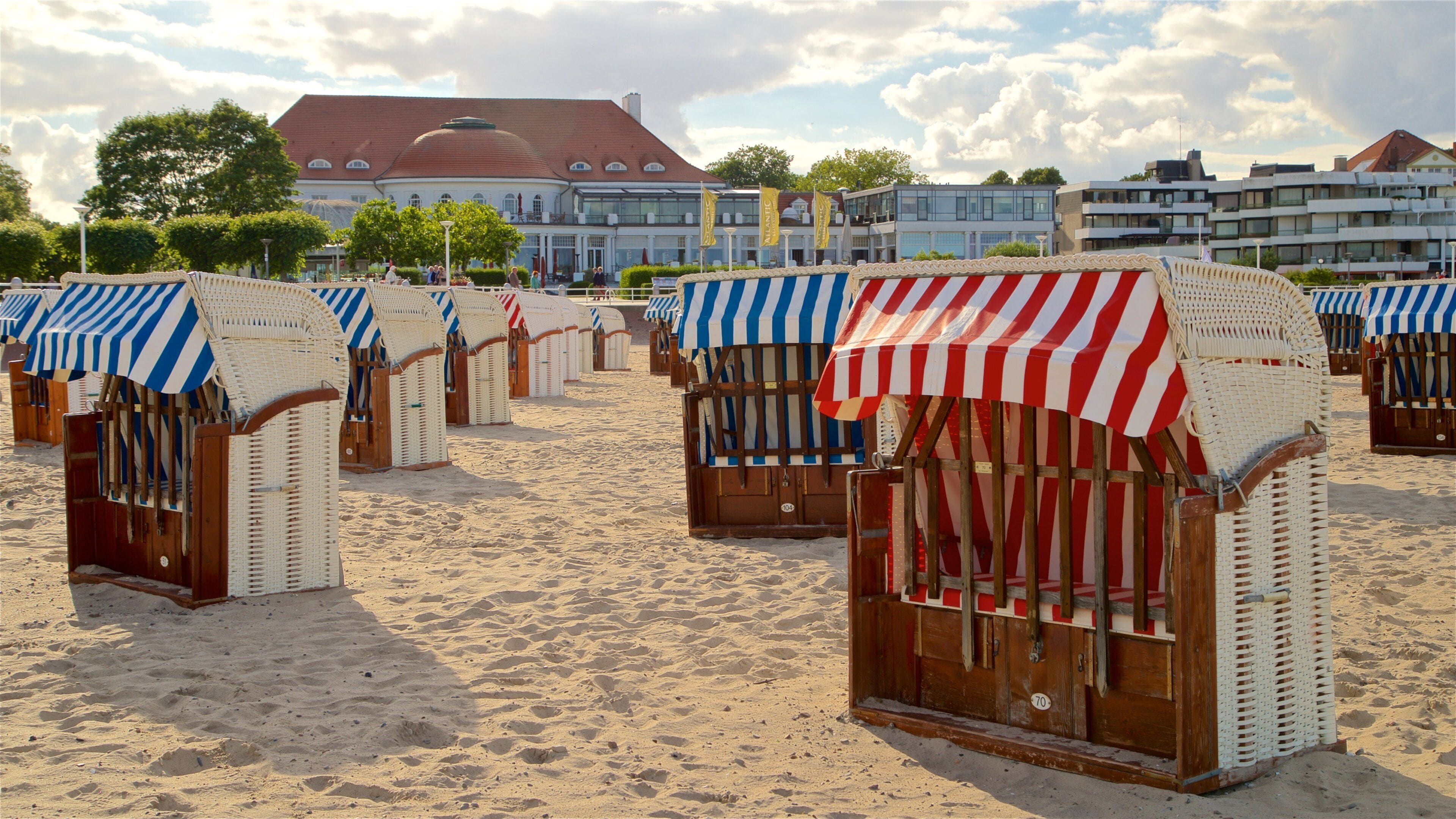Travemuende featuring general coastal views and a beach