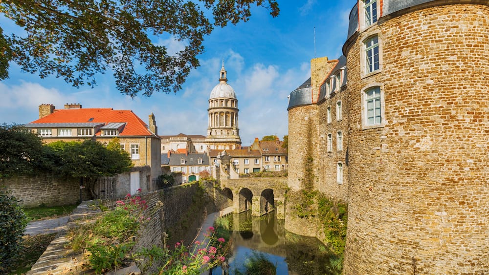 Fortified city of Boulogne-sur-Mer, France