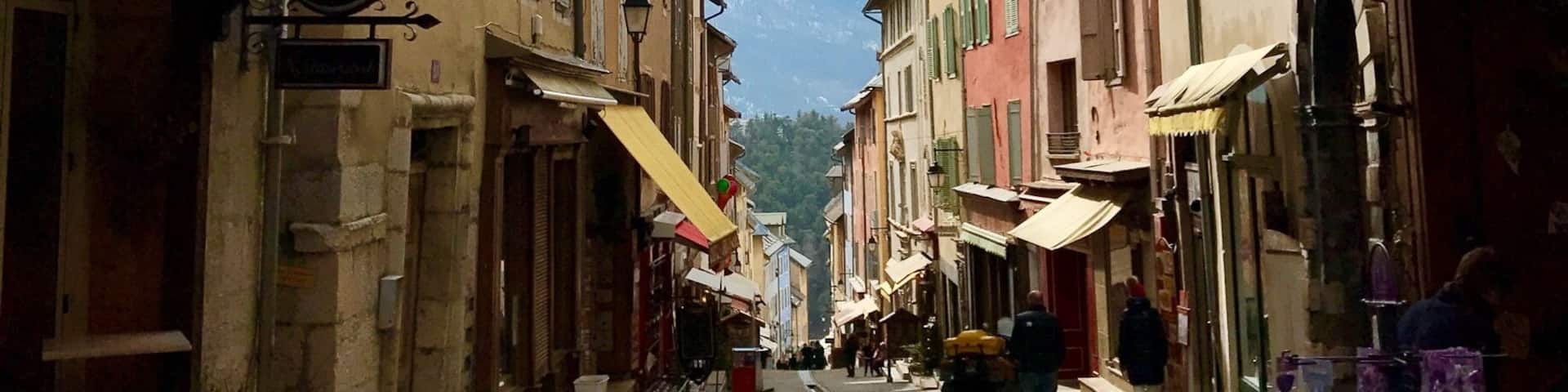 Medieval village in brainçon, France