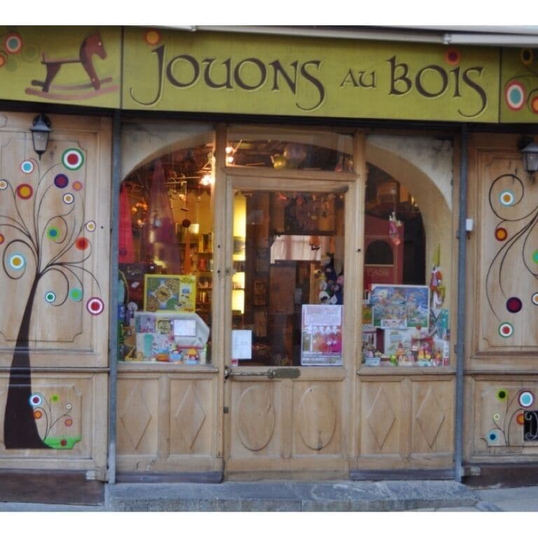 Let's play with wood. At beautiful old town in Briançon, Hautes-Alpes