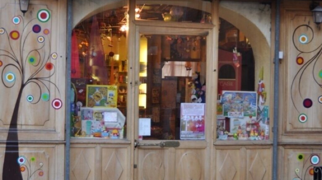 Let's play with wood. At beautiful old town in Briançon, Hautes-Alpes