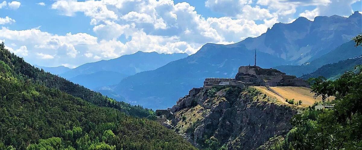 Construction of this medieval fort began in the 14th century. The castle sits on a rock high above the Vauban city of Briançon. At one time, the fort was considered the highest city in Europe. Mainly ruins, a well-designed self-guided tour is offered at the fort. #History