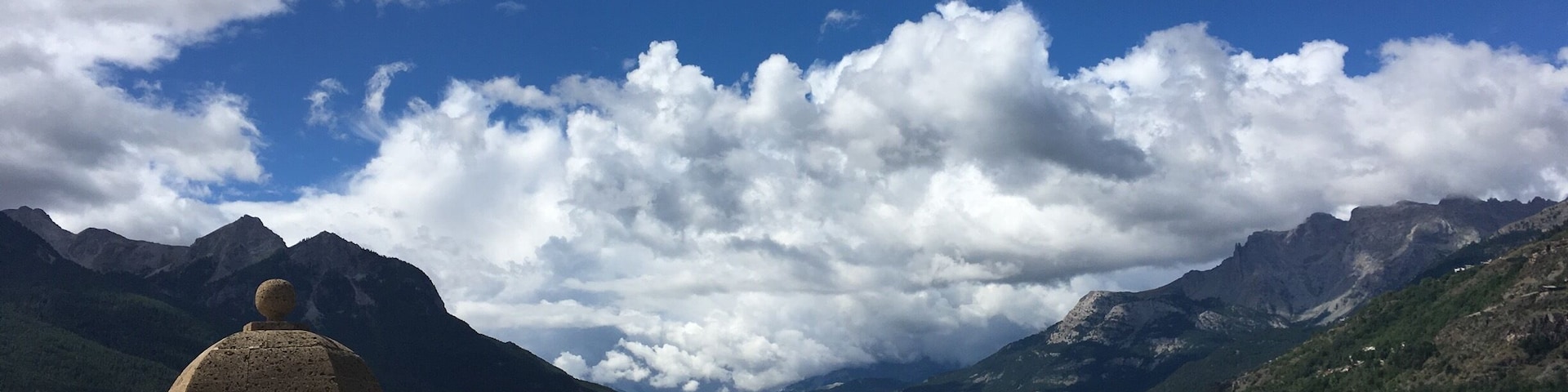Briancon sous le soleil ☀️ et quelques nuages !