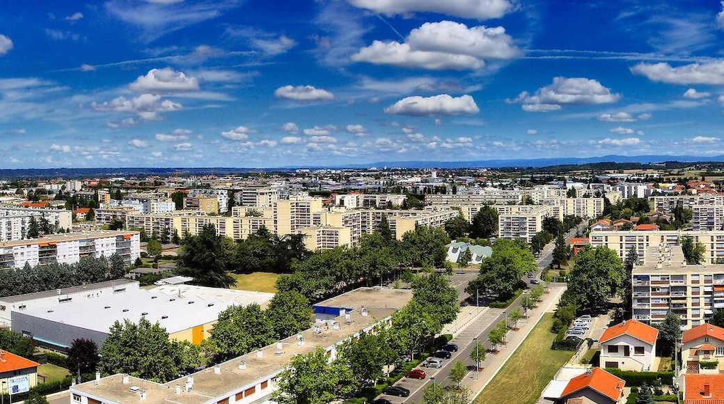 Vue panoramique de Bron - secteur Est - Terraillon