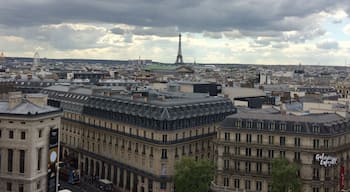 Dont leave Paris without seeing the view from on top of Galeries Lafayette. It has the best view that I have witnessed in Paris so far!