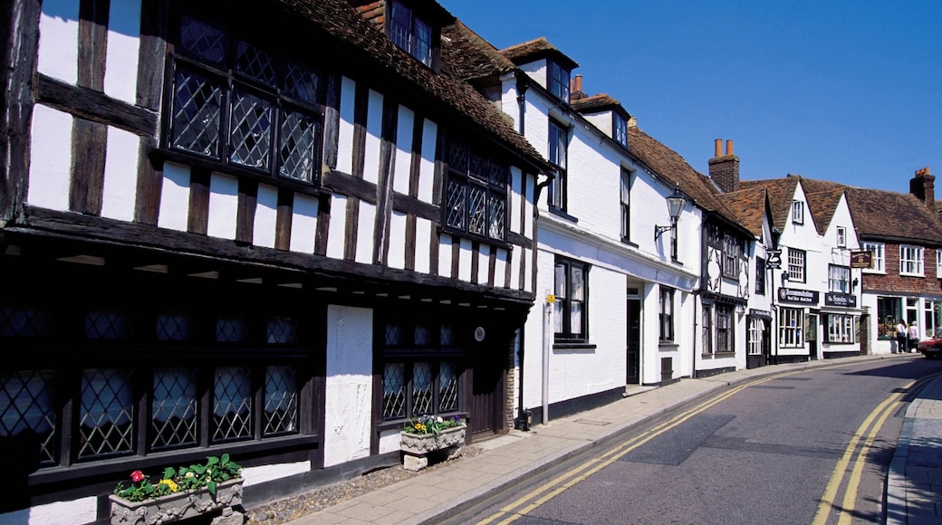 Buildings along a street, Rye, England