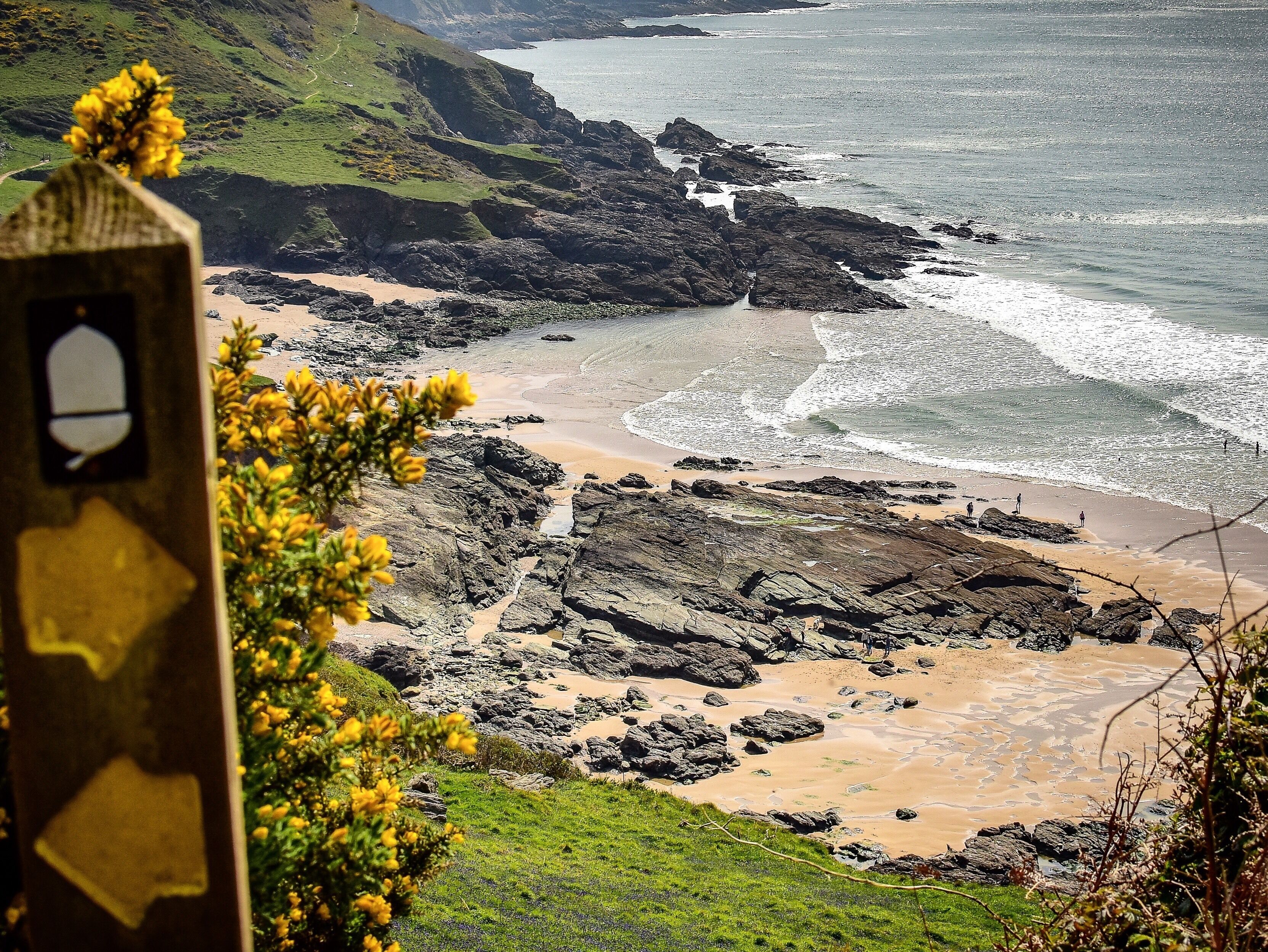 The Southwest Coast Path is the perfect place for a walk.
.
The coast path starts in Minehead in Somerset, goes through Devon down to Lands End in Cornwall. It then goes up through Cornwall then along Devons South Coast and ends at Poole in Dorset. You can get on it at any point and the views are amazing.