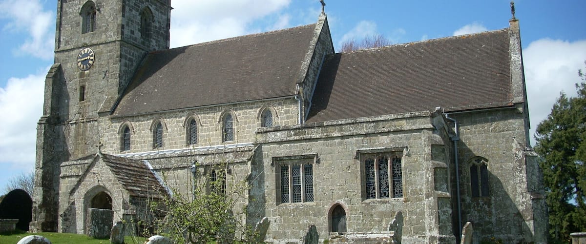 St Mary the Virgin parish church, Donhead St Mary, Wiltshire, England, seen from the southeast