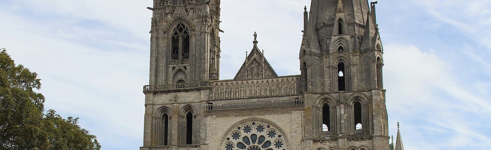 My favorite cathedral. Not only is the stained glass incredible, the cathedral also has Malcolm Miller. Take his 75-minute tour and you will never look at a cathedral the same way again.
Mr. Miller has been guiding here since 1958. Yes, you read that right. 1958. 59 years. Mr. Miller has literally written the book on Chartres. The 12th-century cathedral is his life's work, and his passion for the cathedral is obvious every time you join his tour.
If you find yourself in Paris, hop a morning train to Chartres and catch his daily tour. Contact the cathedral to confirm dates and times, especially during the off season.