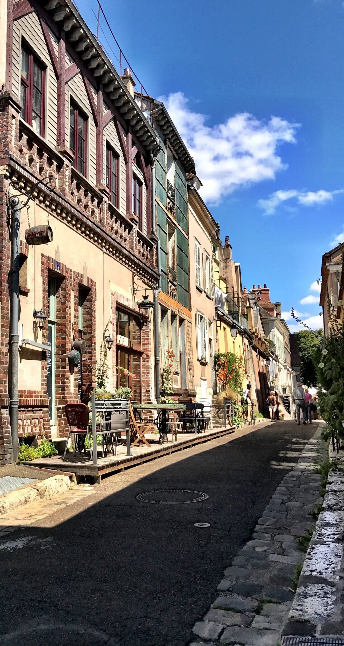 Side Street Leading to Chartres Cathedral 