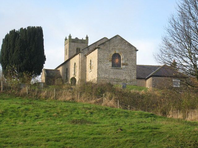 St Michael's Church in Cold Kirby The church in Cold Kirby is located towards the east-end of the village at SE 533 845. This photograph was taken from the back-end of the church from a position on the Cleveland Way long-distance footpath. The Cleveland Way passes around the eastern side of the church as it makes a connection with Low Field Lane. Notice the light showing in the window indicating that a service was probably taking place - the photograph was taken on a Sunday morning.