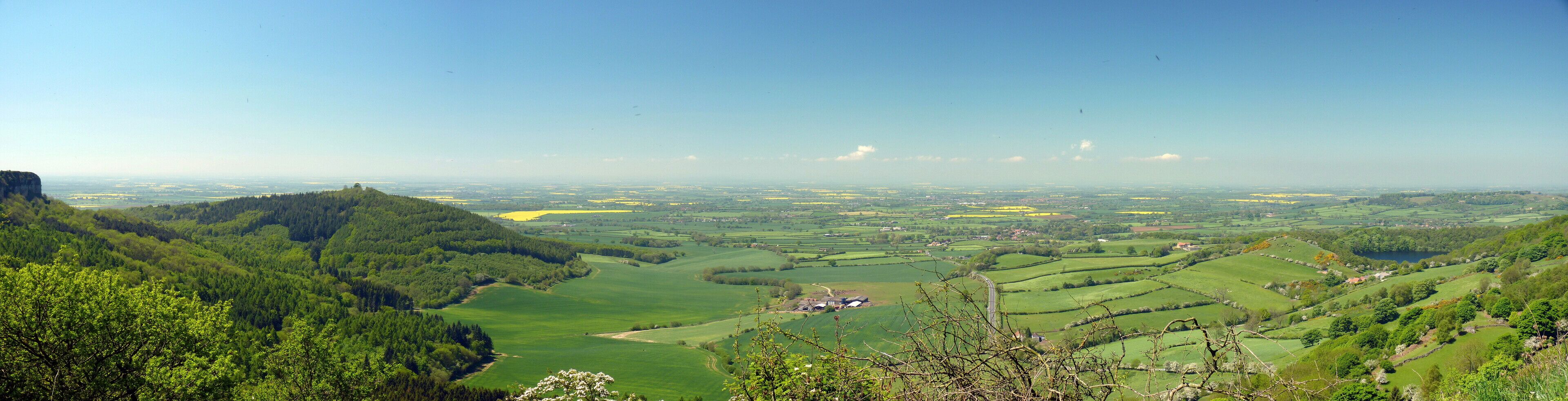 Panorama from Sutton Bank, composed of 5 shots stitched together.
