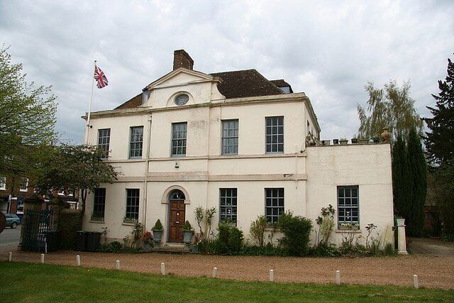 The Old Parsonage Church-side front of the Old Parsonage