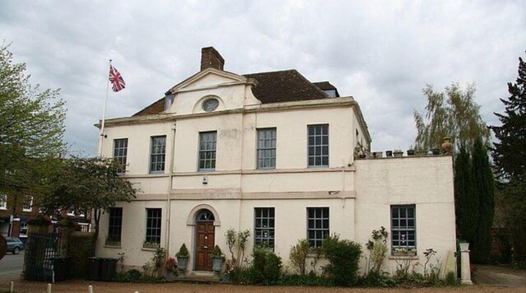 The Old Parsonage Church-side front of the Old Parsonage