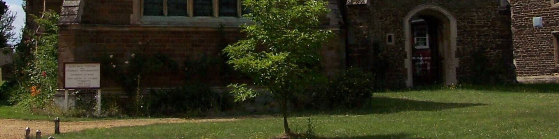 St Mary's old parish church, Woburn, Bedfordshire, seen from the east. The building is now Woburn Heritage Centre.