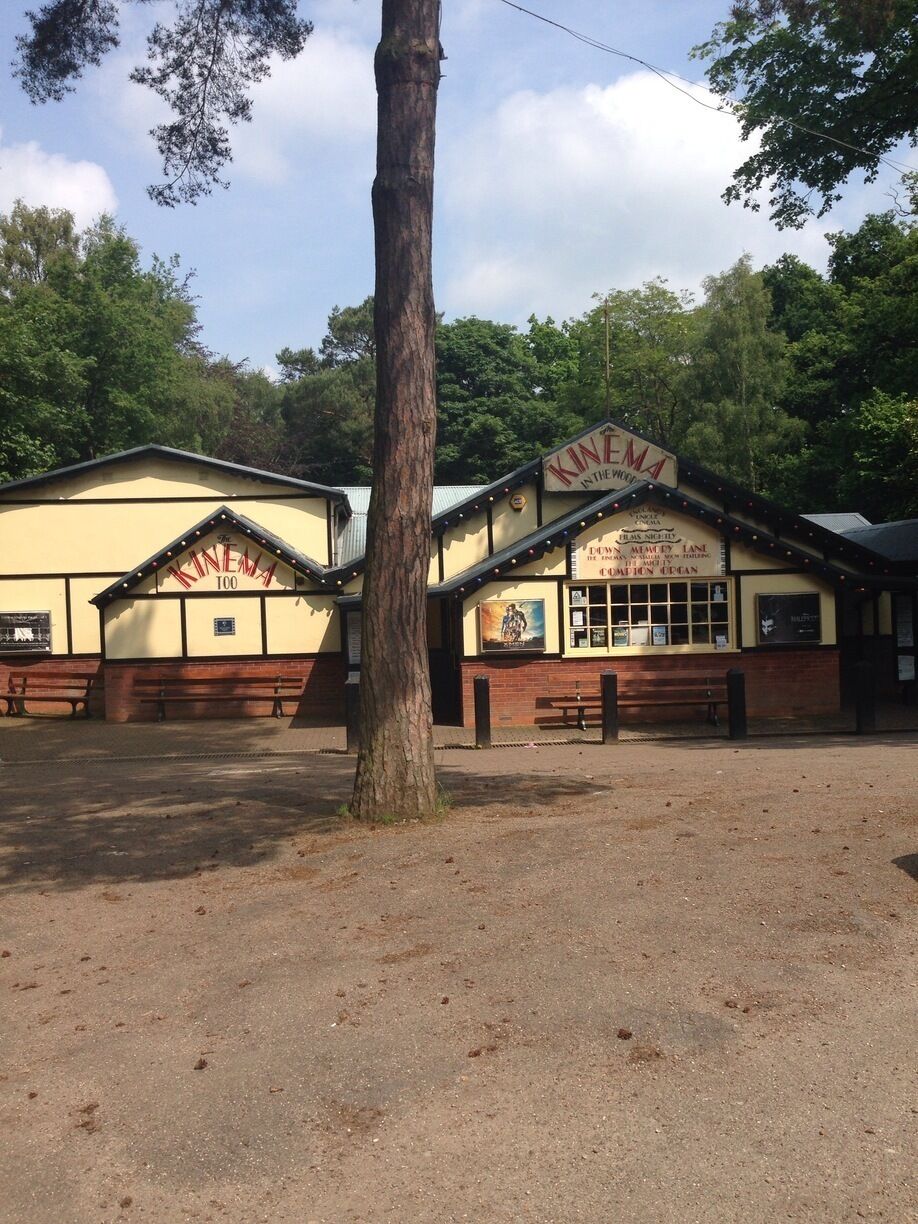 Old fashioned cinema showing all the latest films