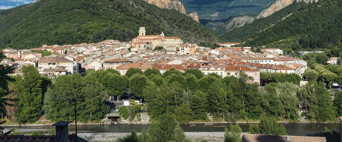 Digne les bains, vue vers l'est