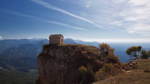 The chapel Saint-Michel de Cousson in the mountains of Digne les Bains, France