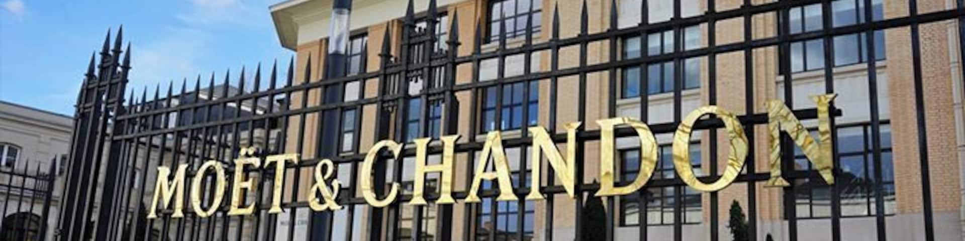 The Champagne houses of France are all in two towns, Epernay and Reims. This is avenue du Champagne in Epernay. Moet is the old timer, and owner of Dom Perignon. There are two tours a day of part of their 17 miles of Champagne caves. #details