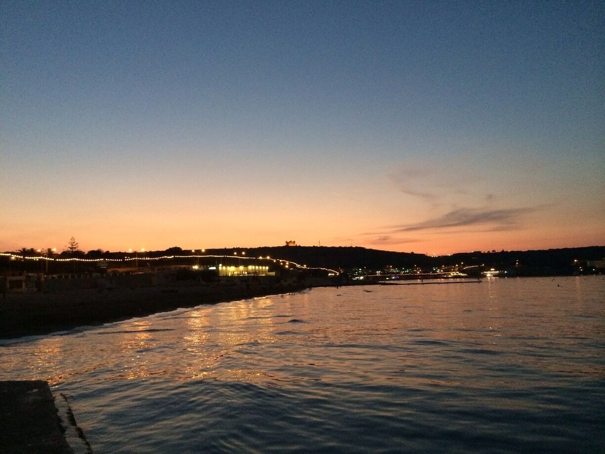 Sunset in Ghadira Bay. July 2014