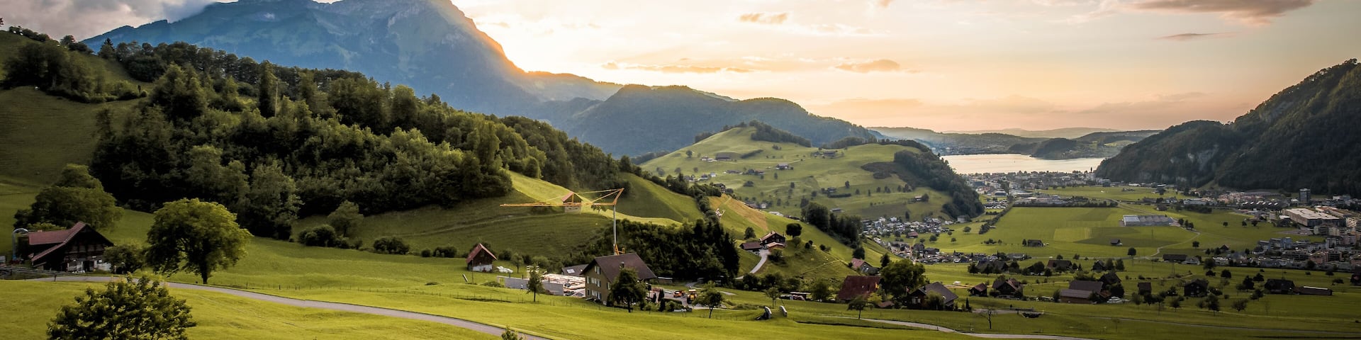 Nidwalden bei Sonnenuntergang