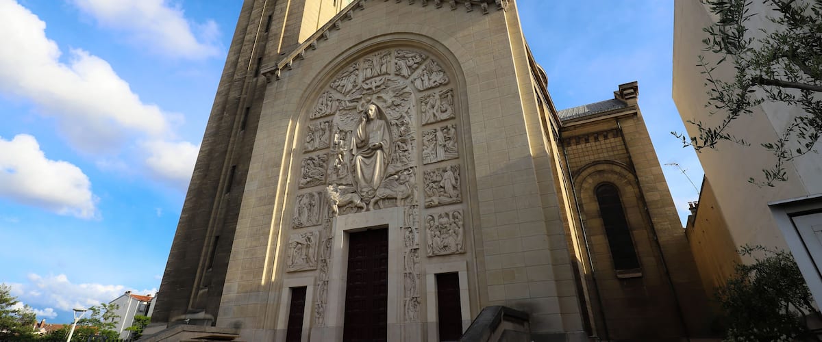 The church of the Sacre Coeur is the monument in the municipality of Gentilly, France.