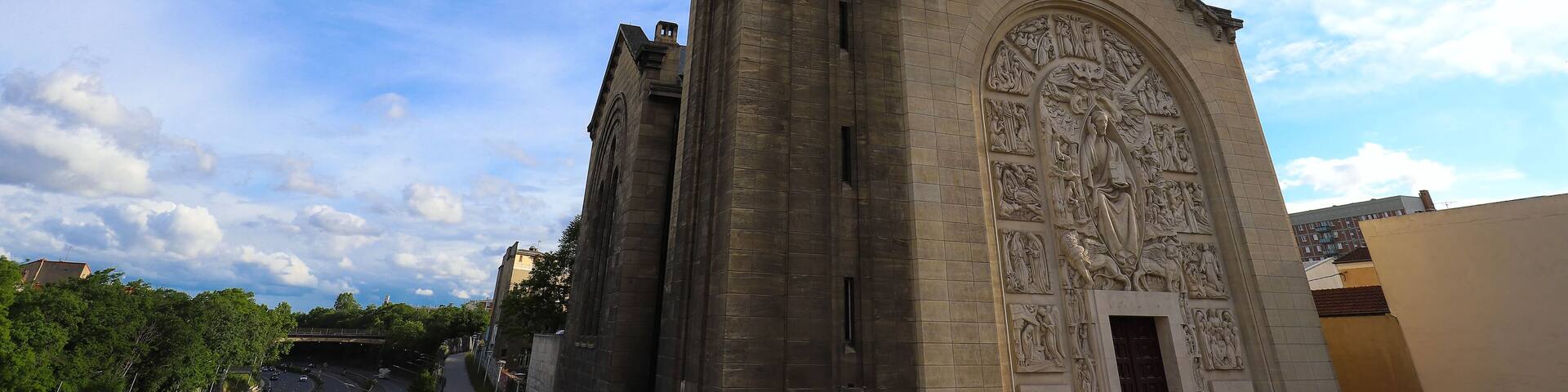 The church of the Sacre Coeur is the monument in the municipality of Gentilly, France.