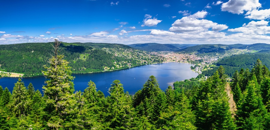 Incredible nature around Gerardmer lake in Vosges mountains, Lorraine, France; Shutterstock ID 460085569; purchase_order: SP-1269 HA 2018 Batch 1; Order: ; client: ; other: