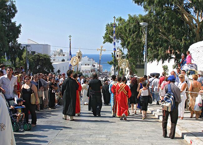 Try to get there on the 15 of August, that is  the Feast of the Dormition of Maria. A great experience.