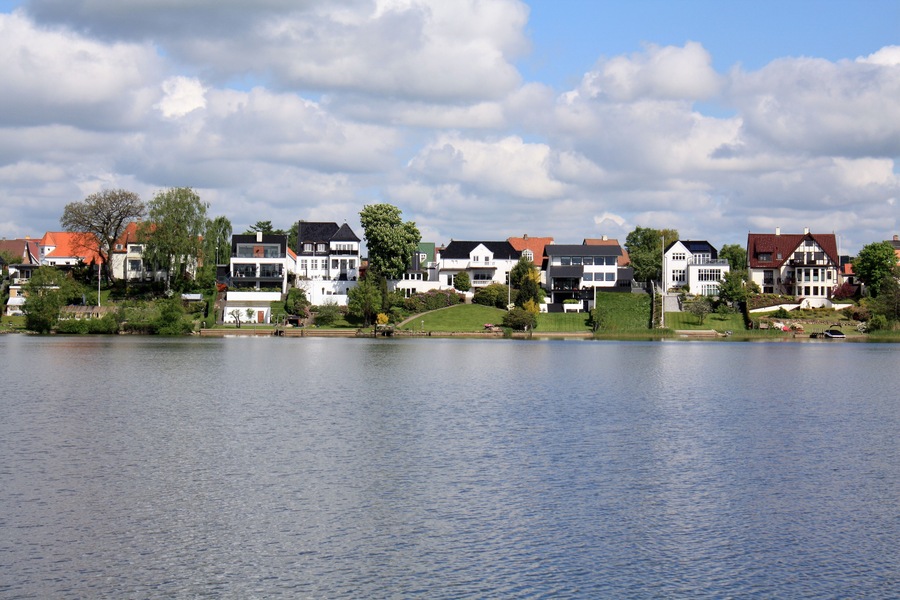 Lakeside view in Silkeborg Denmark