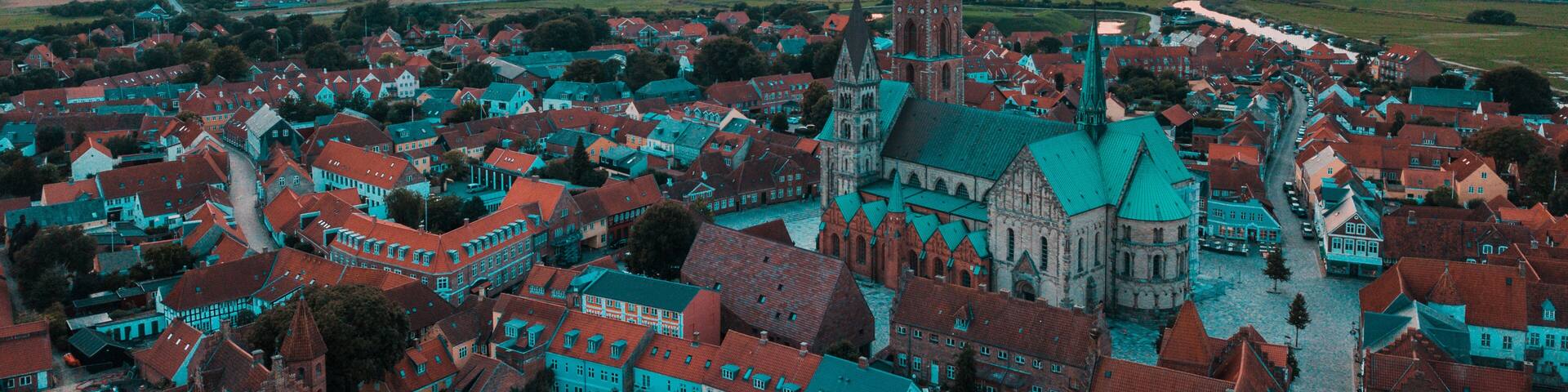 The viking town of Ribe in Denmark.