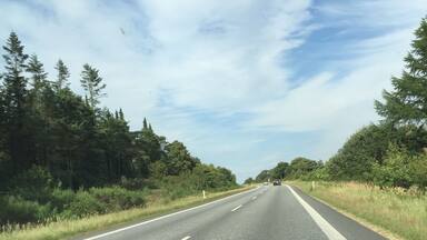 On the way to holstebro in Denmark, northbound route 11