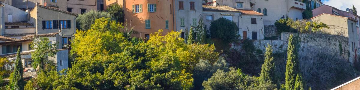 Biot village, South of France, exterior daytime view