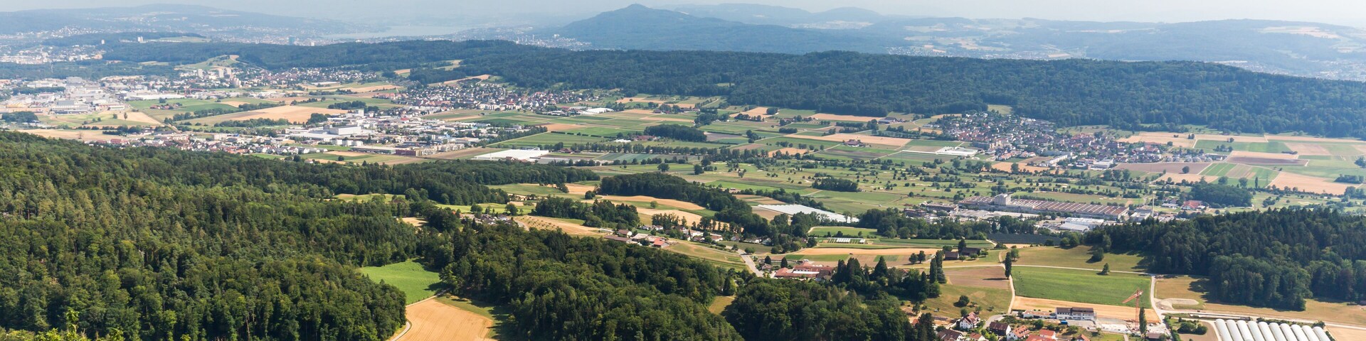 Views from to Mountain Lagern to Zurich