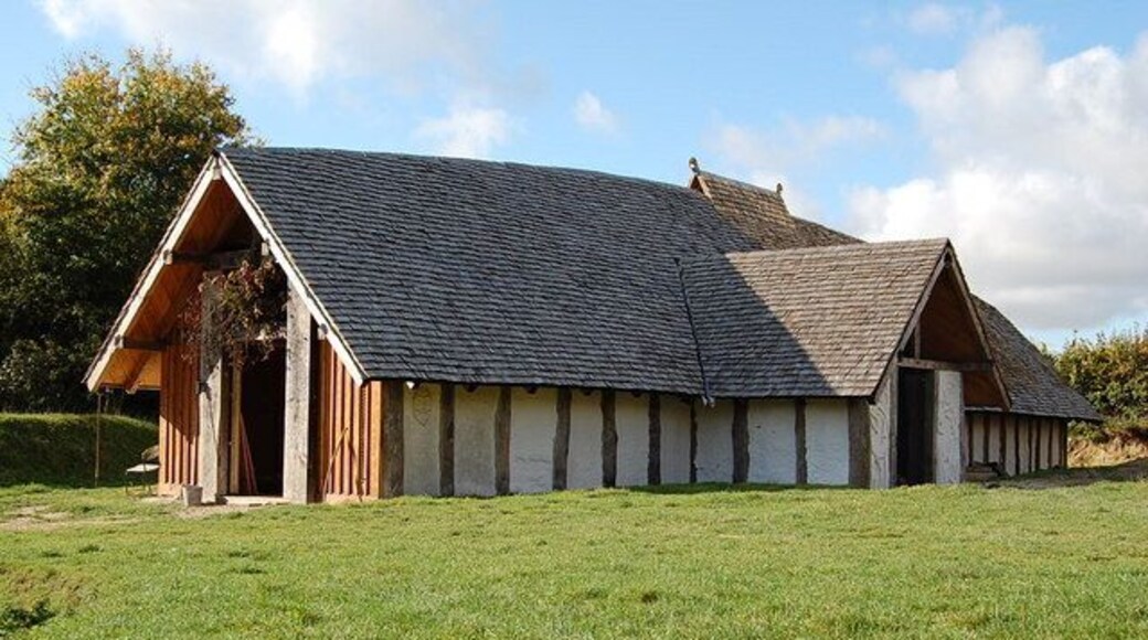 The Viking Longhouse Ancient Technology Centre Cranborne Dorset The exterior is finished except for the grand doors. The interior is being fitted out.