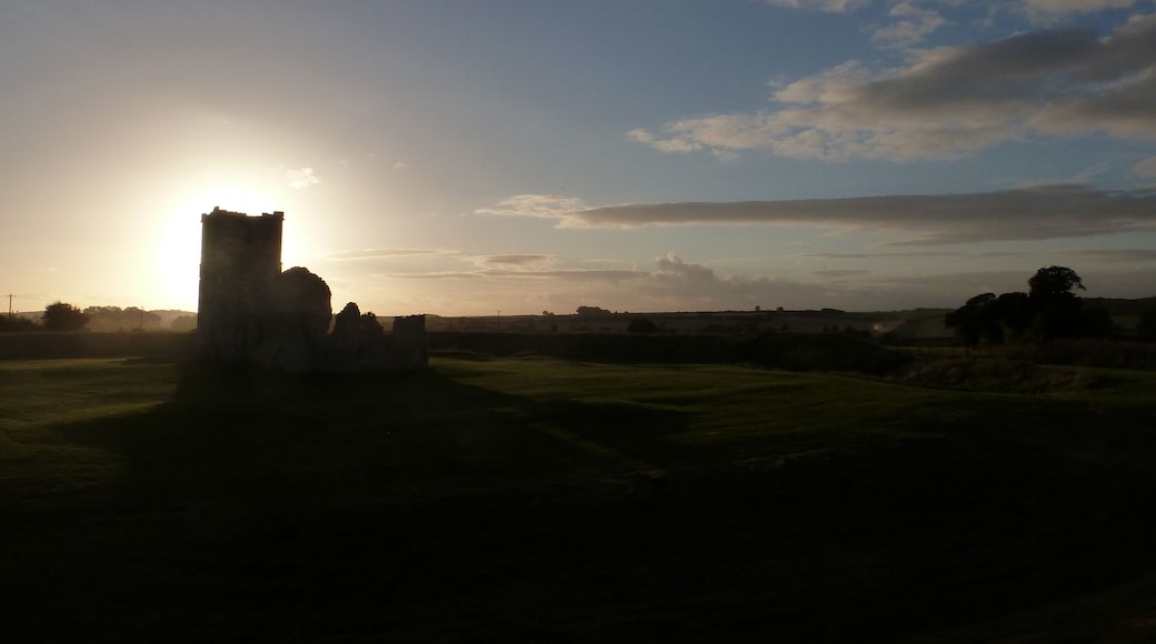 Knowlton Church and Earthwork at Sunset