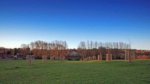 Cranborne Manor from North at sunrise