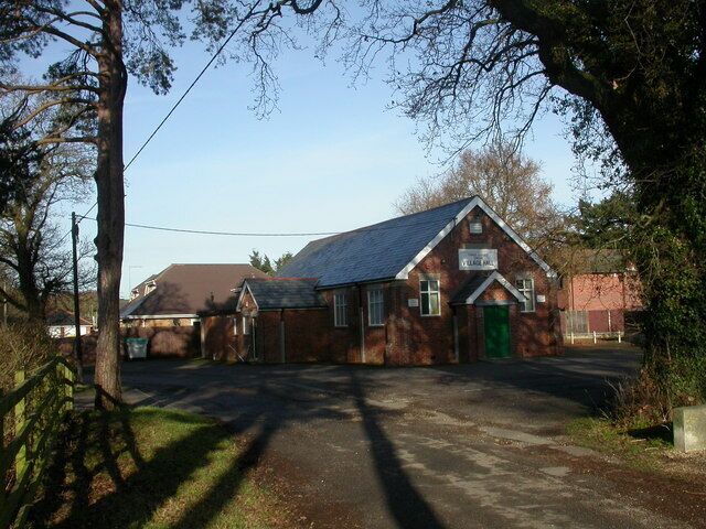 Three Legged Cross, village hall In Village Hall Lane; occasional meeting place for Verwood Town Council.