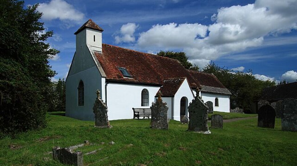 All Saints Church - Chalbury There is little remaining that betrays its C13 origins, what survives is a largely C18 church with its original box pews, and three-decker pulpit. It typifies a church of the post reformation period.